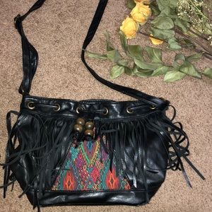 Boho Black Fringe crossbody!
